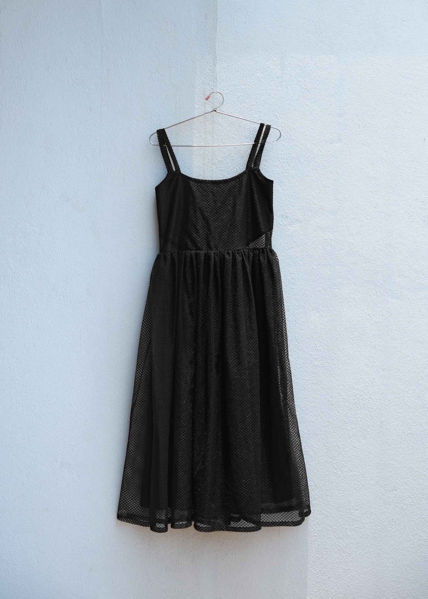 Midnight Tulle Side-Cutout Dress