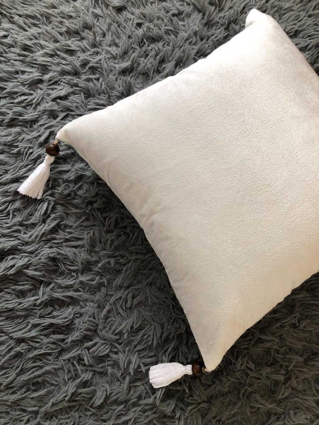 Coconut Cove Solid Velvet Cushion Cover