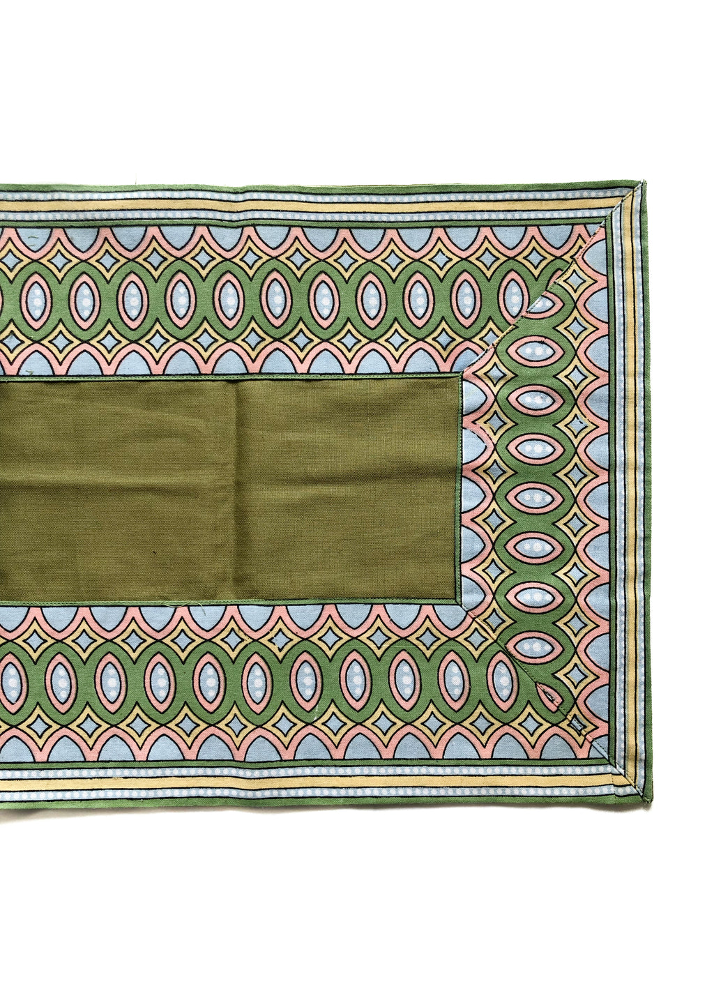 Cornerstone Block Printed Table Runner