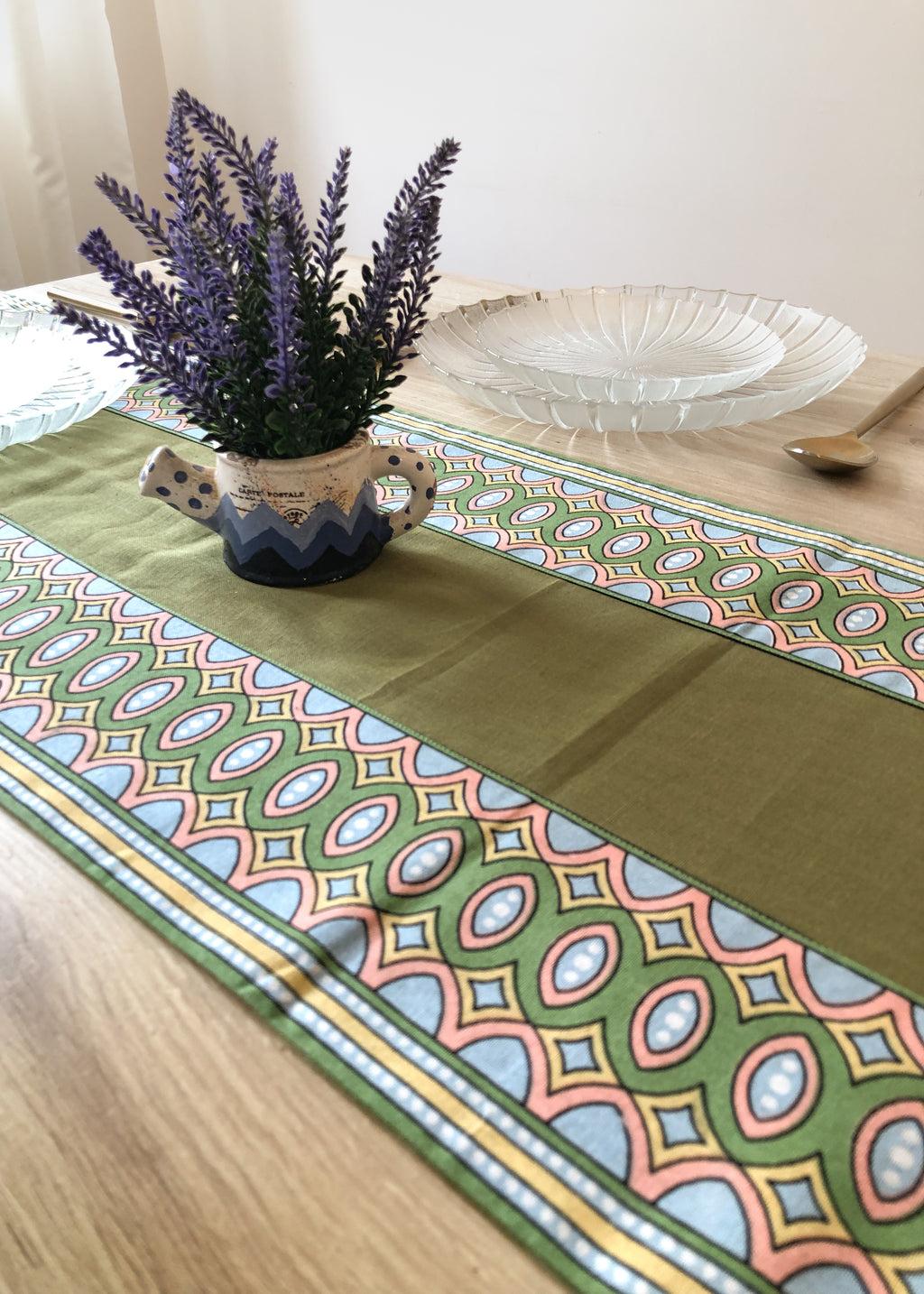 Cornerstone Block Printed Table Runner
