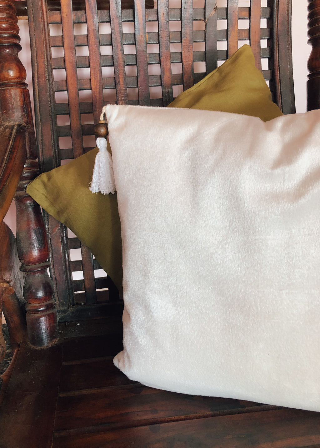 Tangled Stripes Velvet Cushion Cover