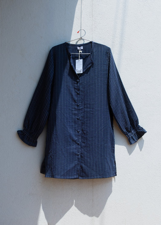 Indigo Ease Shirt Dress