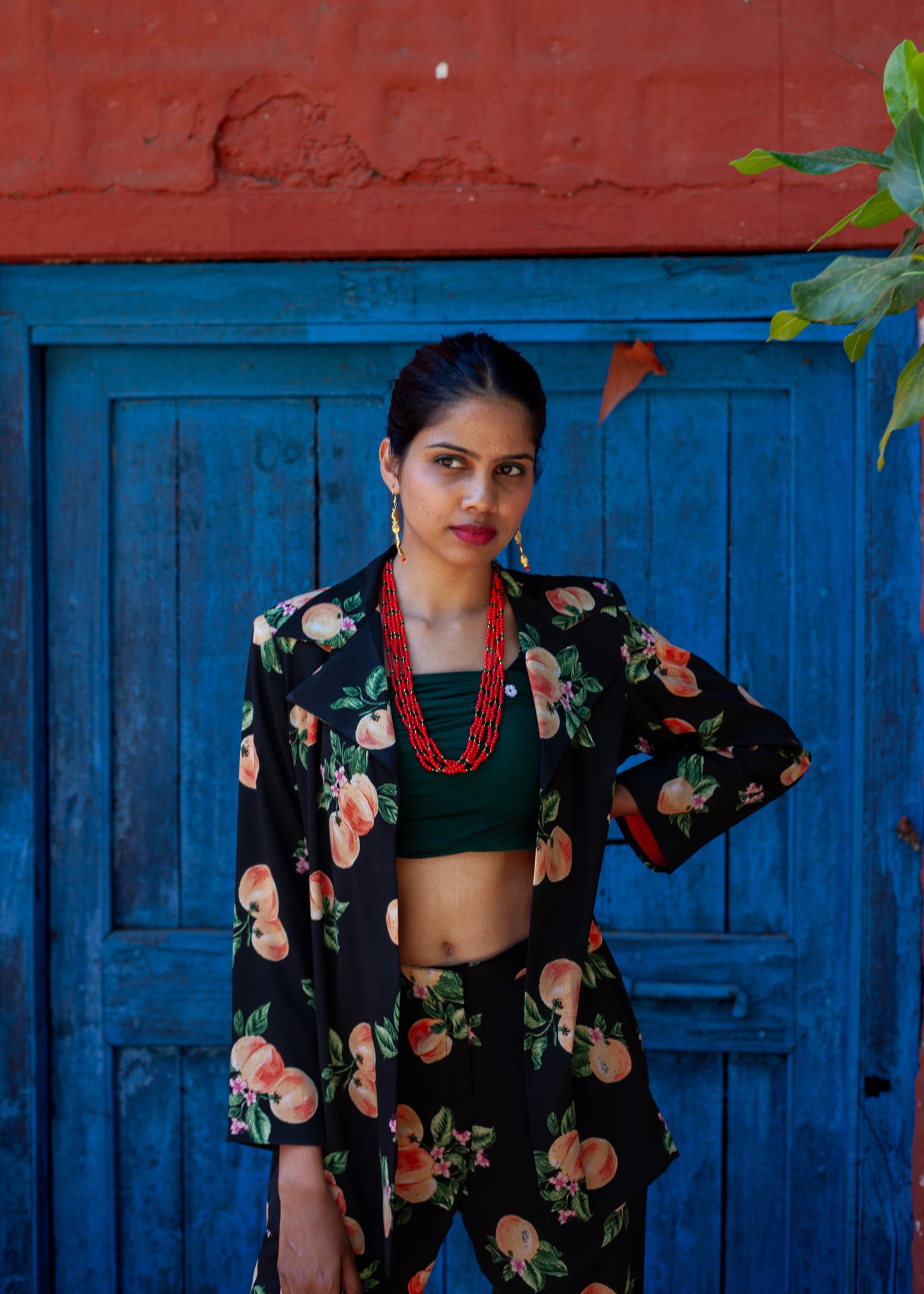 Peach Fuzz Printed Co-ord Set