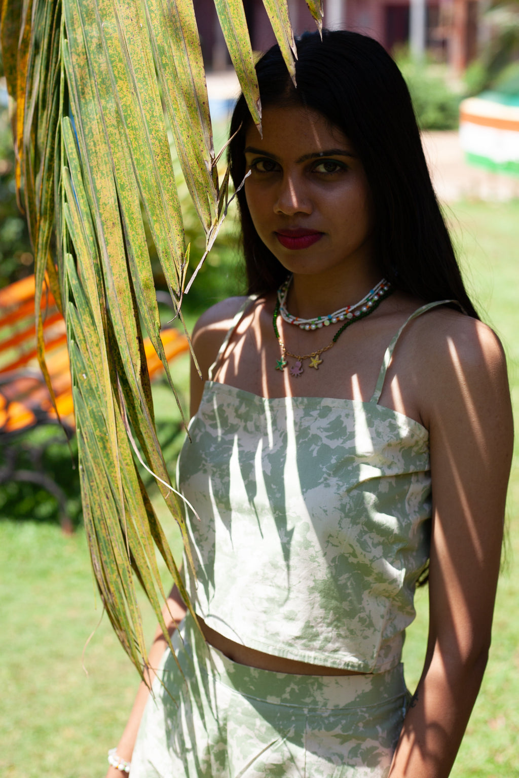Pista Swirl Asymmetrical Crop Top