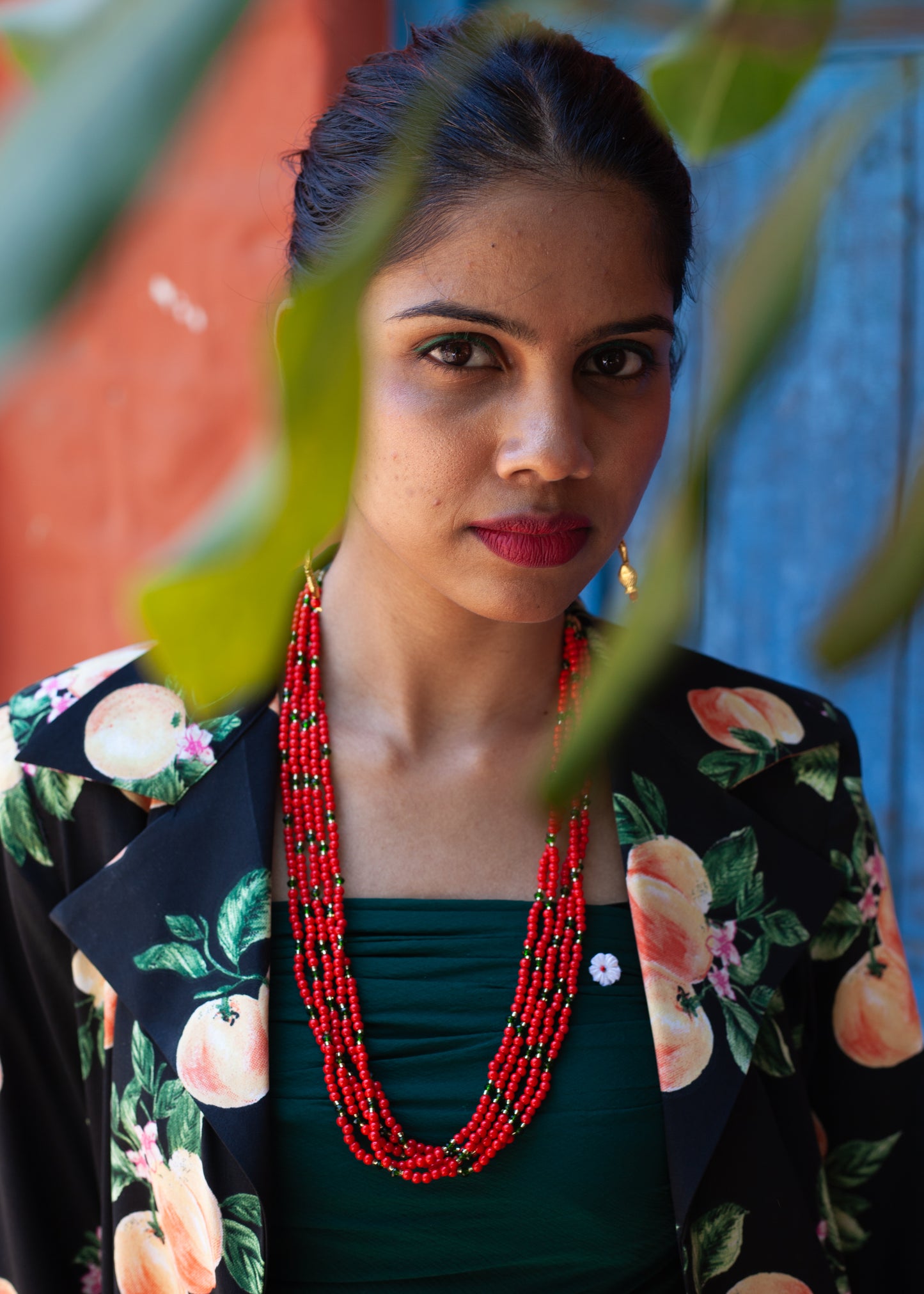 Red Tide Layered Necklace Set of 2