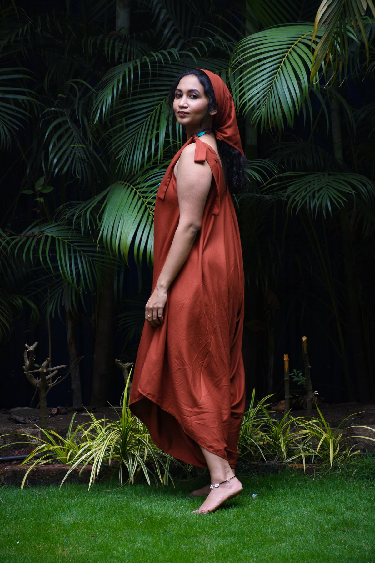 Tie-Shoulder Jumpsuit