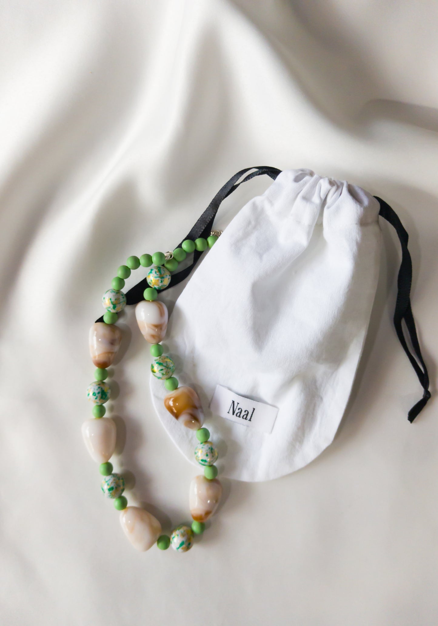 Marble Beaded Necklace