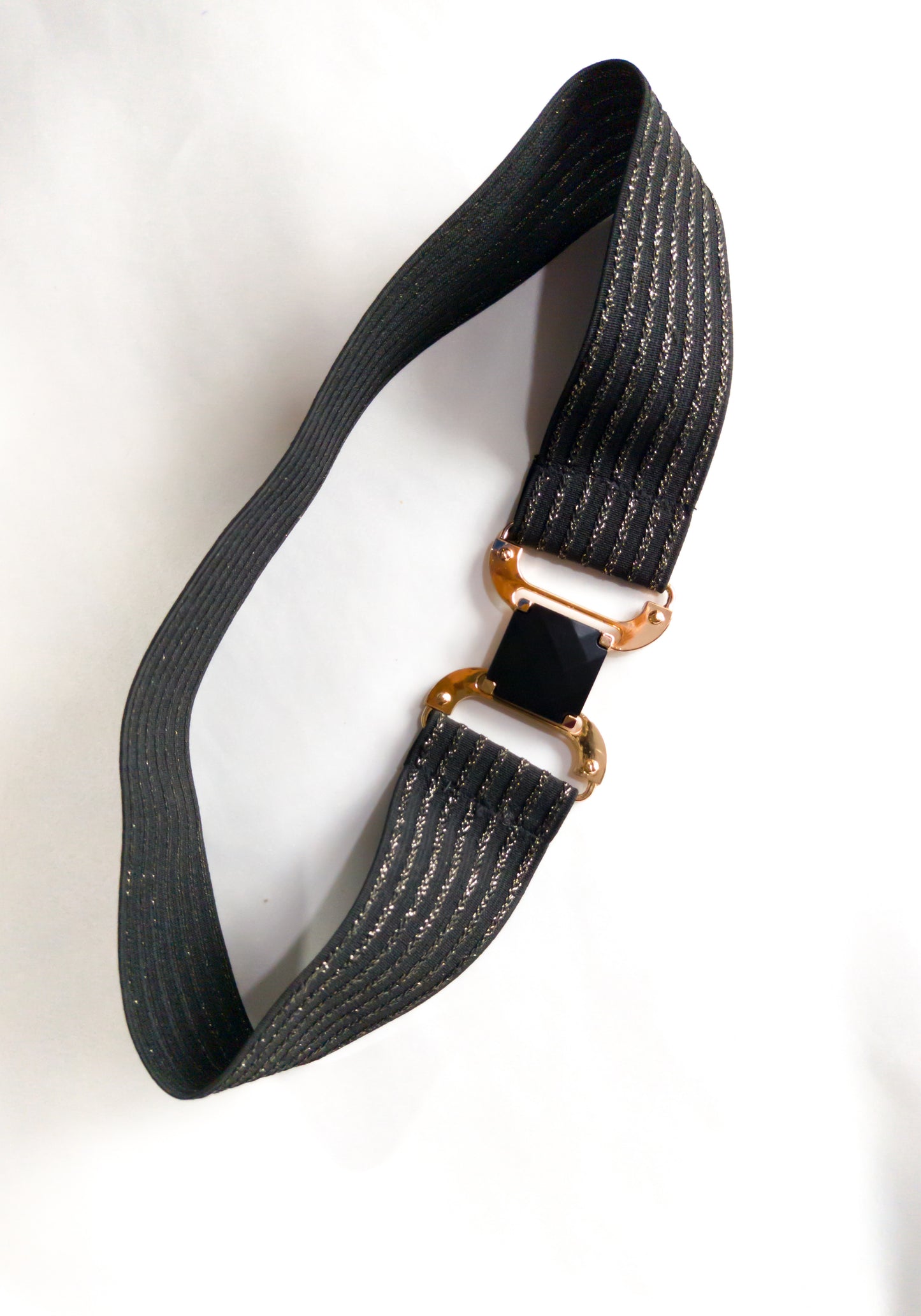 Wide Stretch Buckle Belt